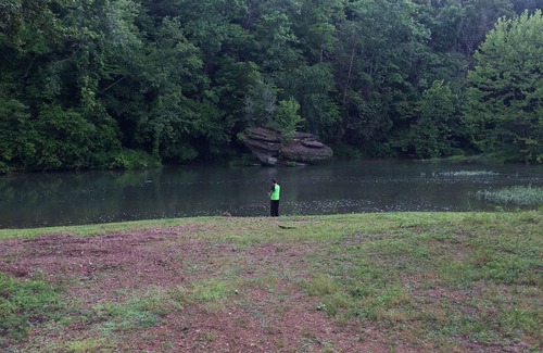 Hohenwald RV Rental | Direct access camping on the Buffalo River with bathrooms/showers!