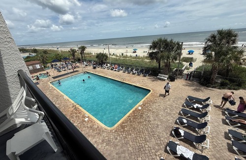 Myrtle Beach Condo | Direct oceanfront studio in Landmark Resort with fabulous water amenities