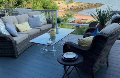Branford House | Direct Sandy Beachfront Home gorgeous views of Thimble Islands Connecticut views