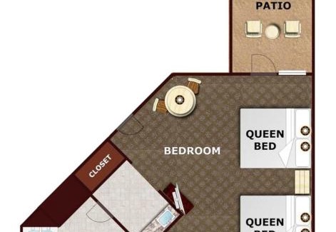Lake Buena Vista Resort | Disney's Key West Resort Studio room sleeps 4