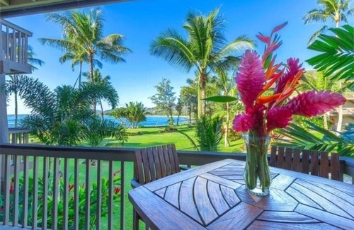 Wailua Condo | Dlx 2Br Oceanview Kauai Condo.Steps to the sand