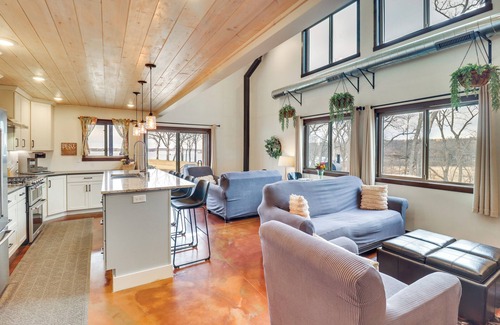 Ashby House | Dock & Furnished Patio: Minnesota Lake House