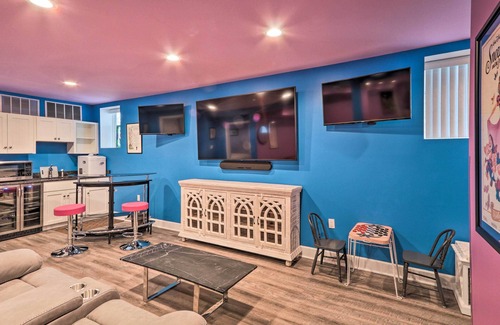 Brodheadsville Villa | Dock, Game Room: Lakefront Villa in Saylorsburg!