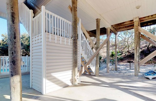 Sea Palm Village House | Dog-friendly beachfront home with private pool & hot tub, on-site pools & gym