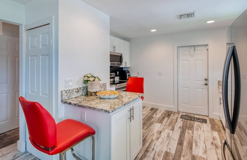 Southwest House | Dog-friendly beach bungalow near coastline with private pool, patio, AC & W/D