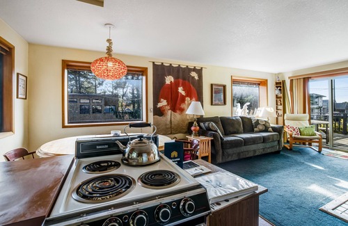 Manzanita Cabin | Dog-friendly downtown home moments from the beach w/distant ocean views
