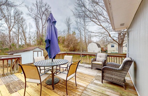 Westgate House | Dog-friendly hideaway with patio, smart TVs, electric fireplace, games, & AC