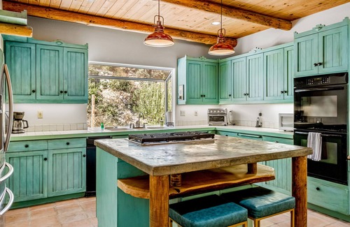 Forest Meadows House | Dog-friendly home and studio with private hot tub, central AC, and pool table