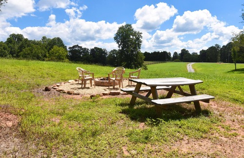Ellijay Cabin | Dog-friendly home in a beautiful setting with firepit, fireplace & 2 porches