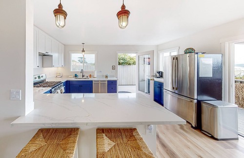Old Town House | Dog-friendly home near local shops with bay & ocean view, deck, & wood stove