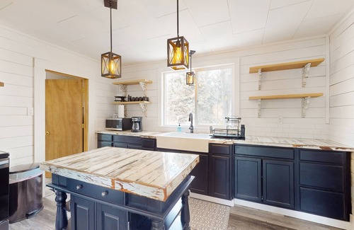 Enterprise House | Dog-friendly home on large lot with mountain & creek views, deck, & streaming