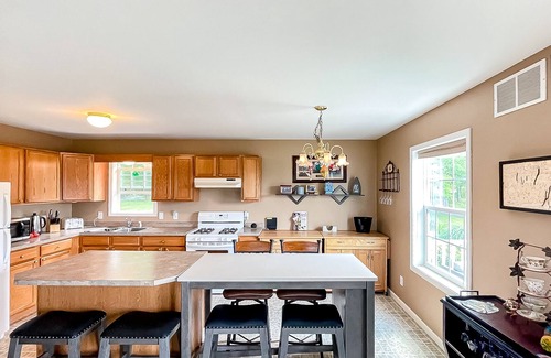 Hammondsport House | Dog-friendly home with guest house, free WiFi, private washer/dryer, golf range