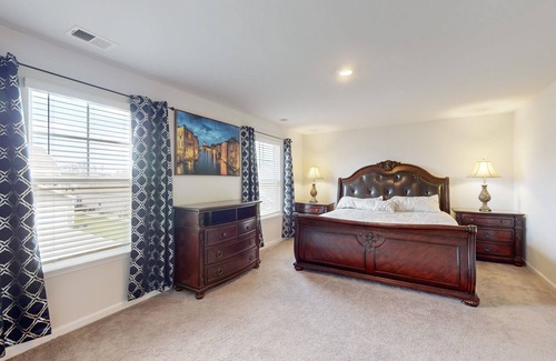 Surfside Beach House | Dog-friendly home with a patio, home office, washer/dryer, & central AC