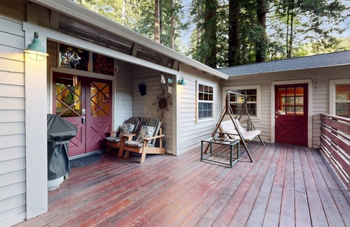 Guerneville House | Dog-friendly home with grill, free WiFi, swing bench - next to Russian River