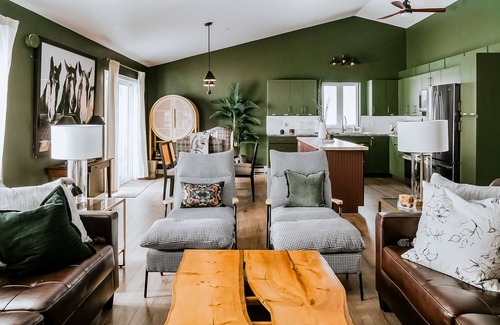 Bozeman House | Dog-friendly home with a game room, washer/dryer, grill, and full kitchen