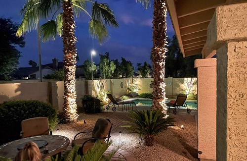 Palm Valley House | Dog-friendly home with pool, firepit, fast WiFi, central AC, & washer/dryer