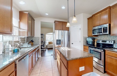 Pflugerville House | Dog-friendly house with patio, enclosed backyard and shared pool