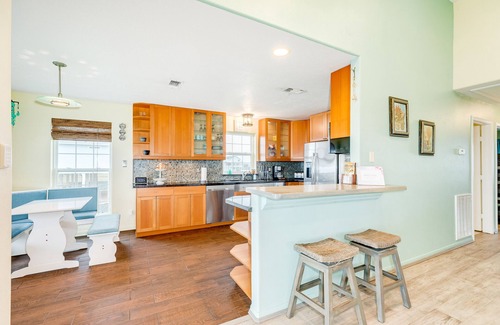 Indian Beach House | Dog-friendly house with private pool, spacious deck, central AC, & washer/dryer