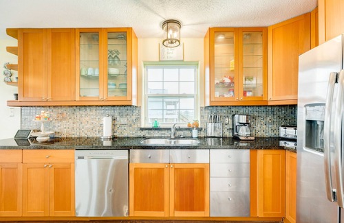 Indian Beach House | Dog-friendly house with private pool, spacious deck, central AC, & washer/dryer