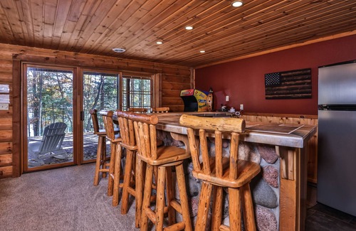 Eagle River House | Dog-friendly, lakefront lodge in the woods with large dock, central AC, & canoe