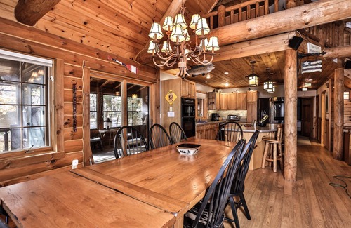 Eagle River House | Dog-friendly, lakefront lodge in the woods with large dock, central AC, & canoe