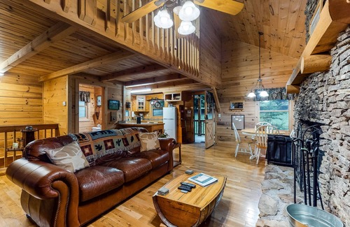 McCaysville Cabin | Dog-friendly log cabin with covered deck- close to trails & water