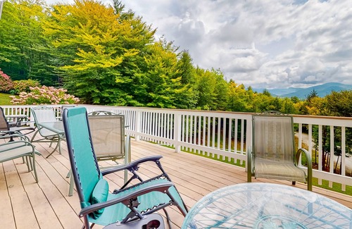 East Haven  Rutland County House | Dog-friendly, mountain-view home with deck, fireplace, W/D, & sledding hill