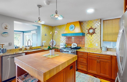 Historic District House | Dog-friendly riverfront home with dock, 2 balconies, waterside patio, & grill