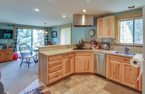 McCall Cabin | Dog-friendly riverfront cabin with wood stove and large deck near Payette Lake