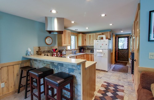 McCall Cabin | Dog-friendly riverfront cabin with wood stove and large deck near Payette Lake