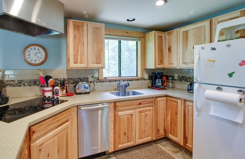 McCall Cabin | Dog-friendly riverfront cabin with wood stove and large deck near Payette Lake