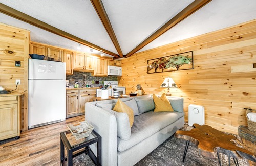 Sugar Mountain Apartment | Dog-friendly rustic mountain condo with fireplace, private deck & amazing views