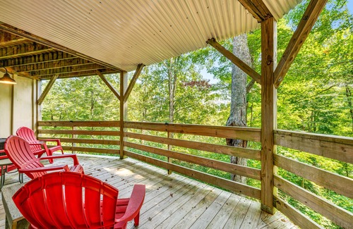 Sugar Mountain Apartment | Dog-friendly rustic mountain condo with fireplace, private deck & amazing views