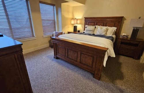 Bear Hollow Village House | Dog-friendly ski chalet-inspired townhouse with gas fireplace plus fitness room
