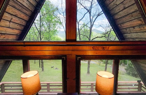 Sylva Cabin | Dog Friendly Smoky Mts A-Frame with Views and Modern Decor