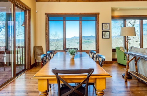 Pisgah Forest House | Dog-friendly Sutton Knob home with spectacular Pisgah views & screened-in porch