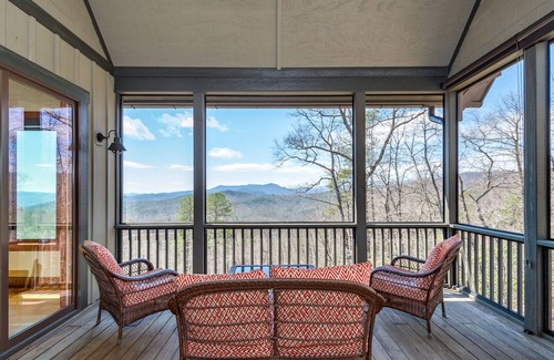 Pisgah Forest House | Dog-friendly Sutton Knob cottage with long-range Pisgah views and wood fireplace