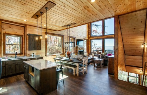 Sevierville Cabin | Dollywood Luxury Cabin | Private Pool, Hot Tub, Game Room & Theater