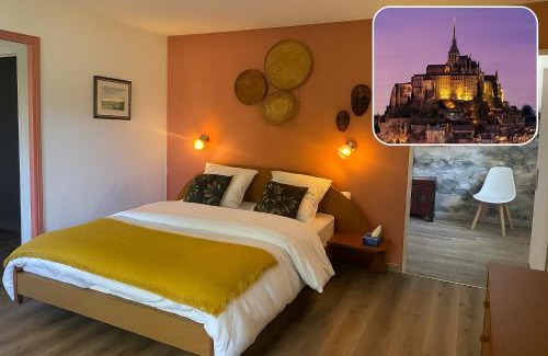 Servon Bed & Breakfast | Domaine La Perruche Parenthèse poétique Vue Mont-Saint-Michel & Petit-déjeuner festin