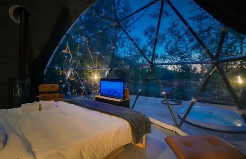 La Conception Ski Chalet | Dome at Bel Air - Ideal for a couple - Private Jacuzzi & shared sauna - Bbq