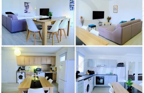 Melun Apartment | Double Apparts - Spacieux 140 m2 - 4 Ch - Entrée autonome- 2 Parkings Privé Gratuit