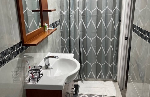 Castle Comfort Apartment | Double Luxury Queen Apt#3 in Roseau with Kitchenette and Gorgeous Bathroom!