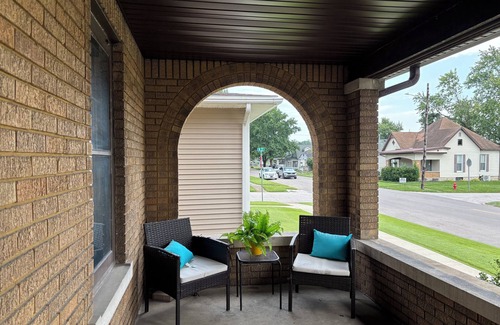 Bedford House | Downtown Bedford’s Timeless Retreat: Historic charm meets modern living.
