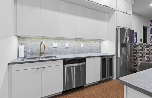 Appleton Apartment | Downtown! Brand New, Modern, Massive Kitchen with Island + Game Room & Theater.
