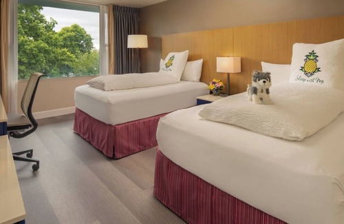 Downtown Portland Hotel | Downtown Family Room, Two Doubles, Staypineapple Rose, 2 Rooms