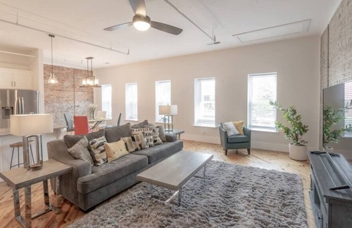 Rocky Mount Apartment | Downtown Main St Loft 137 - Walk to Expo Center !