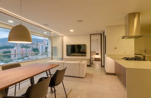 Castropol Apartment | Downtown View 2BR at Poblado King Beds AC Pool