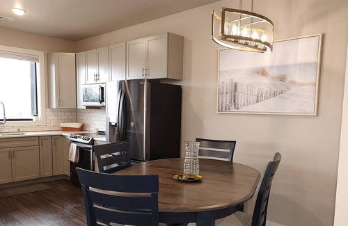 Sheboygan Condo | Downtown waterfront condo. Full hook-up boat slip! Close to beach! Private deck!