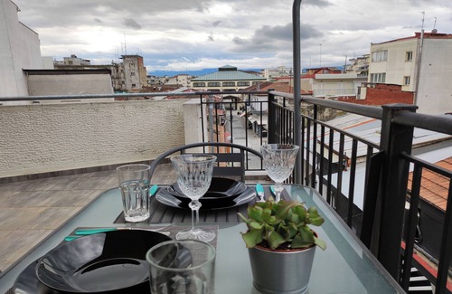Karditsa Apartment | Dreams 3 Studio in Karditsa with kitchen, very large balcony, WiFi, AC