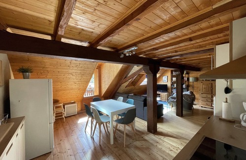 Saint-Chaffrey Apartment | Duplex 70 m2, slopes view, 150m from lifts, Chantemerle, Serre Chevalier 1350